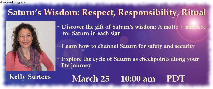 Saturn in Astrology: Free Online Lecture - March 25th