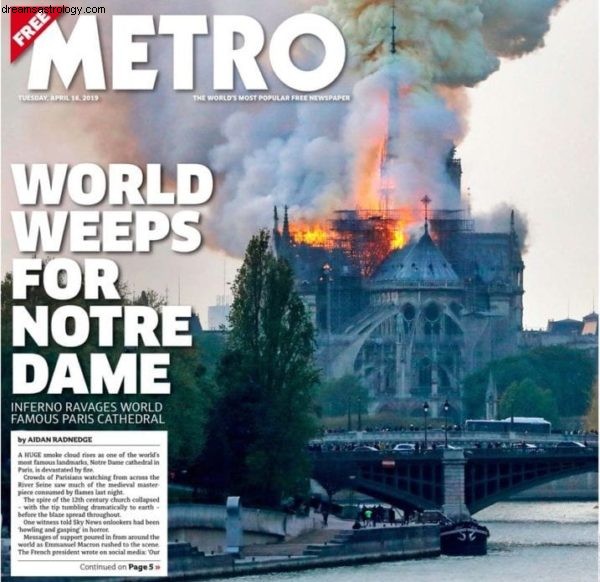 Hvordan Nostradamus forudsagde Notre Dame-branden 