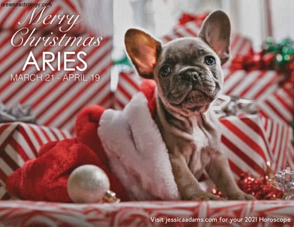 Postales navideñas de astrología animal 