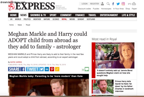 Prédictions Harry, Meghan, Oprah 