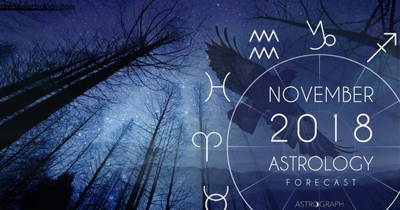 En skriftlig oversigt over novembers astrologi 