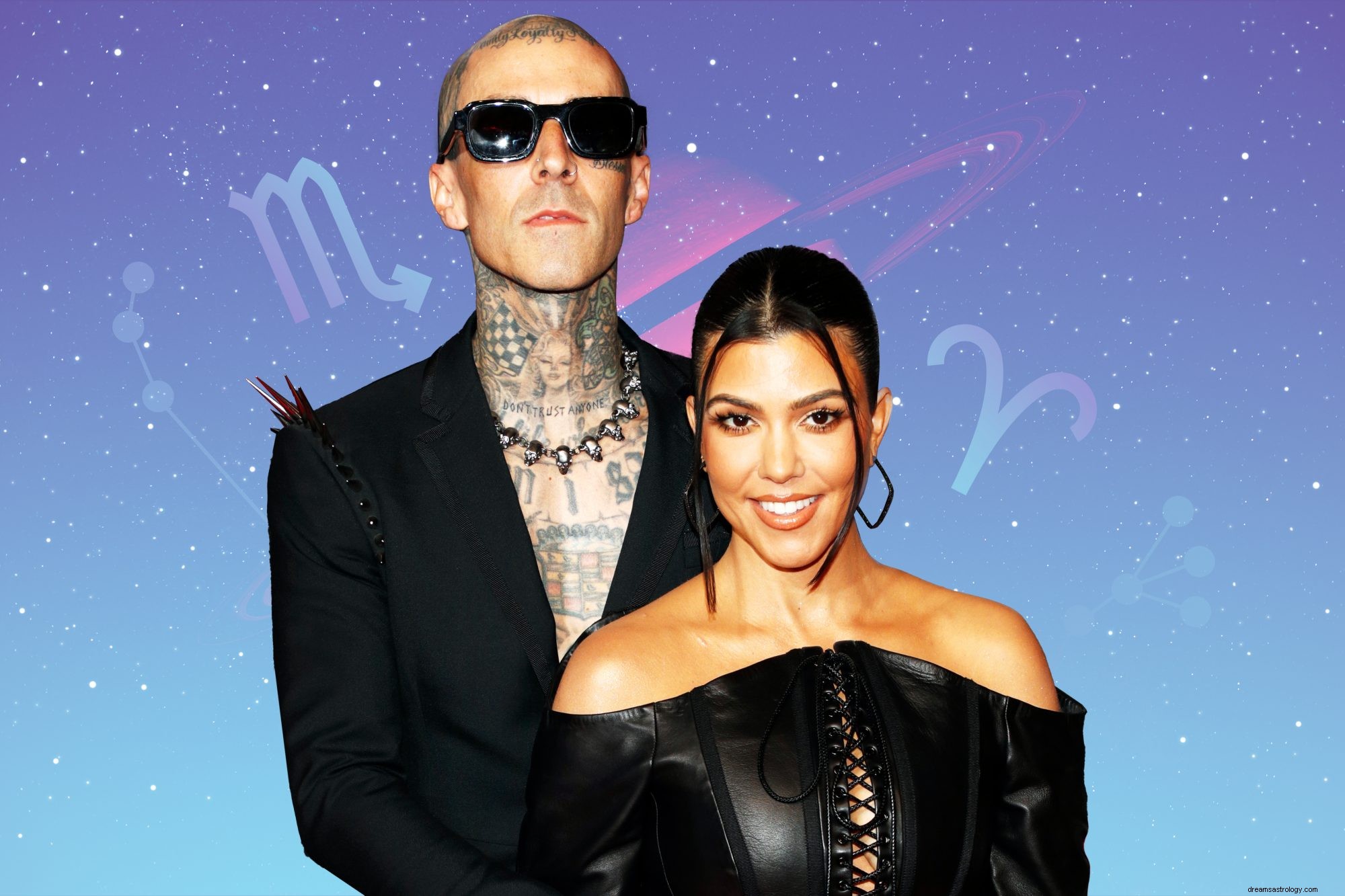 Astrologi Kourtney Kardashian dan Travis Barkers Menunjukkan Cinta Mereka Di Luar Tangga Lagu 