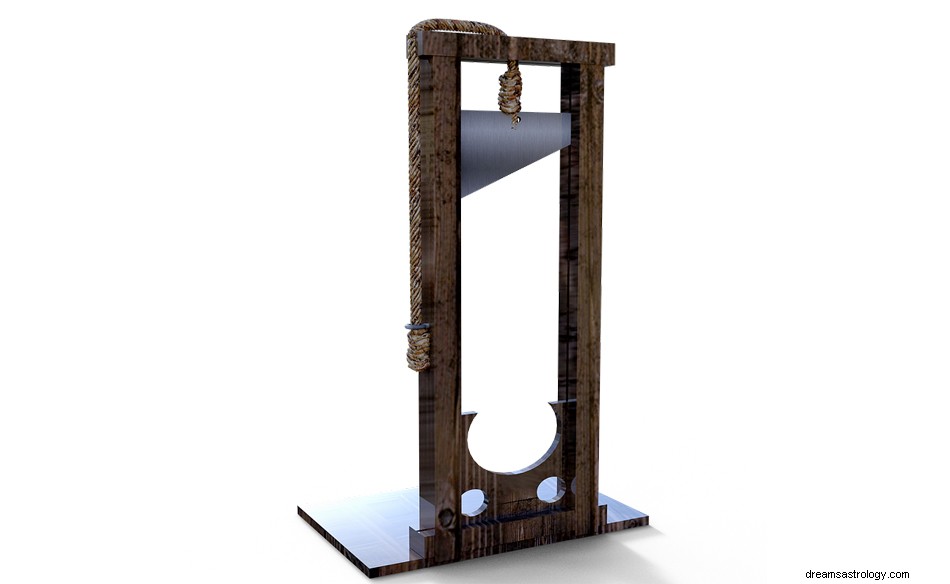 Guillotine - Drømmebetydning og symbolik 