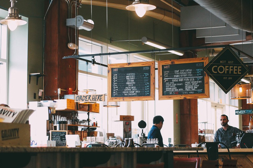 Café – Drømmebetydning og symbolik 