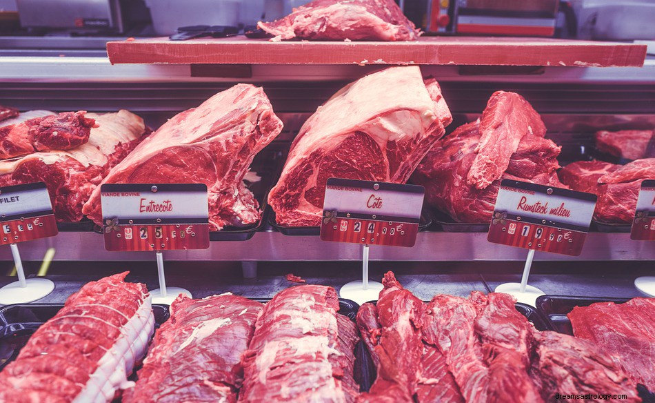 Sognare la carne:significato e simbolismo 