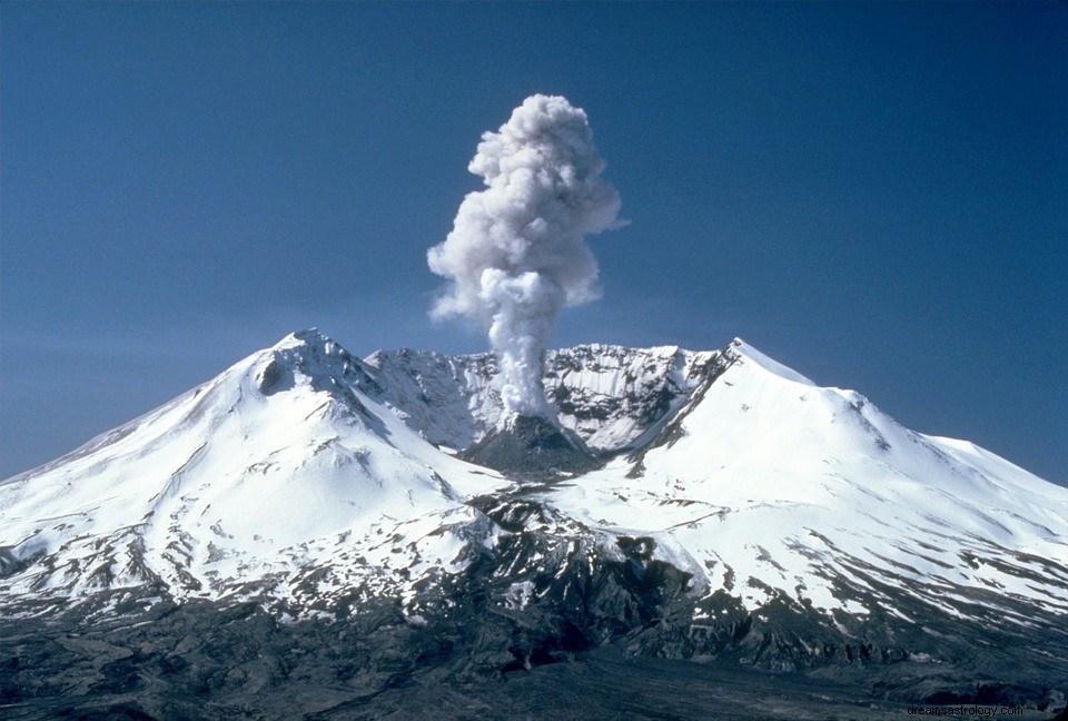 Hva betyr det å drømme om en vulkan? 