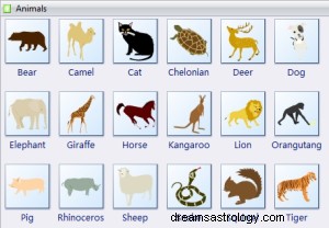 Hvad betyder det at drømme om dyresymboler 