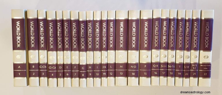 Wat betekent dromen over encyclopedie? 