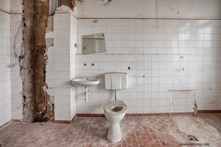 Wat betekent dromen over een vies toilet? 