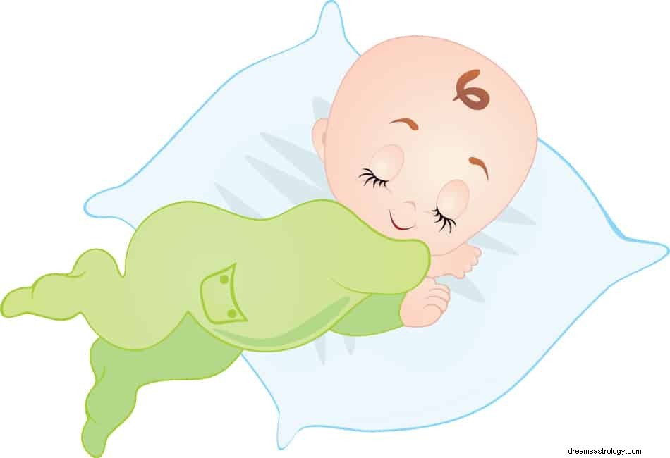 Hva betyr det å drømme om en babygutt? 