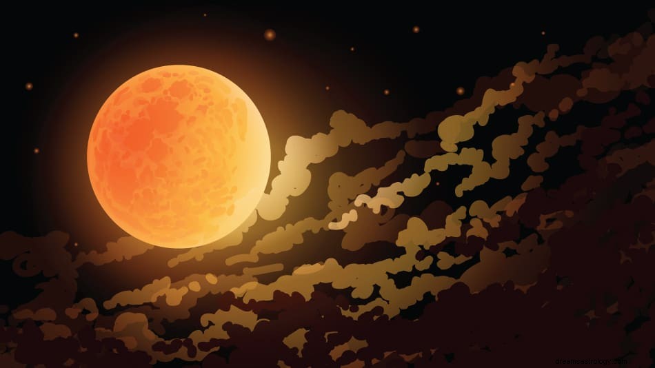 Hva betyr det å drømme om en blodmåne? 