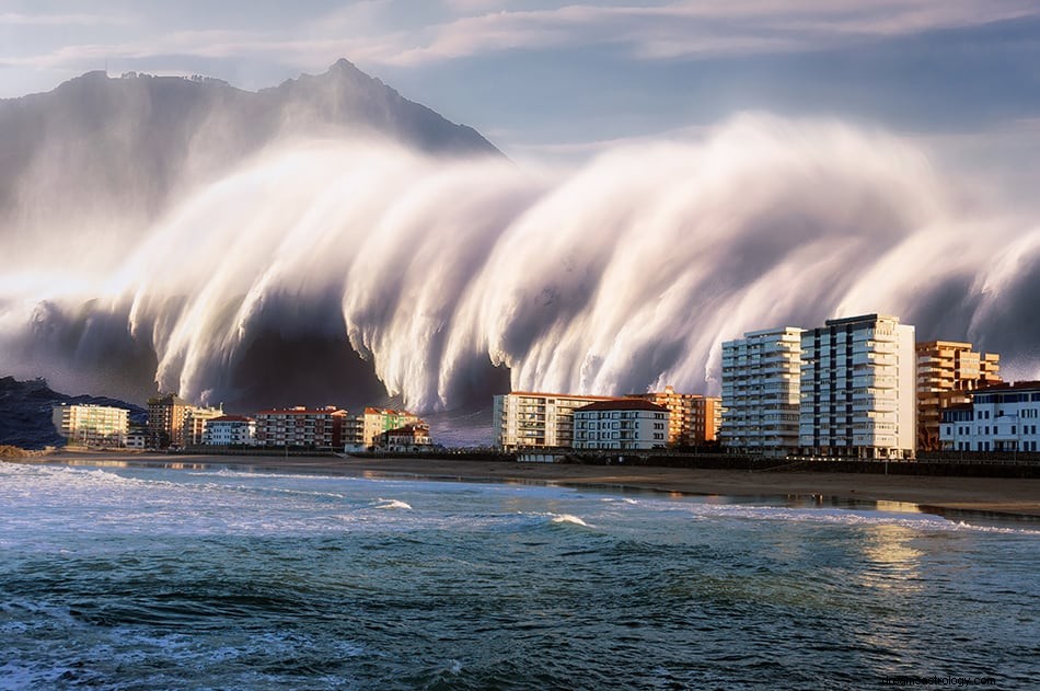 Hva betyr det å drømme om tsunami og flodbølge? 