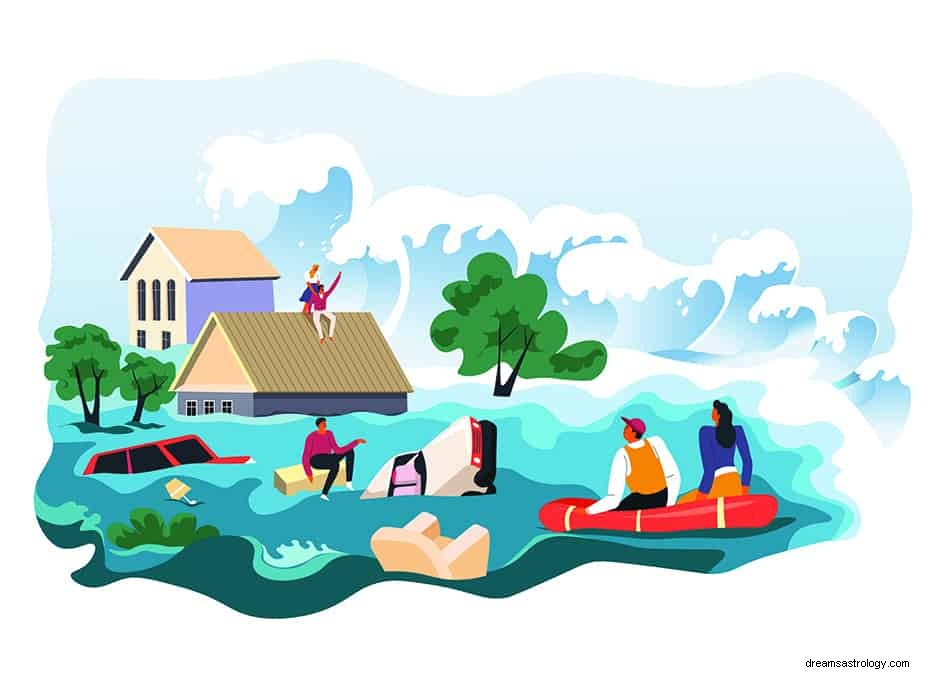 Hva betyr det å drømme om tsunami og flodbølge? 
