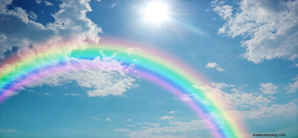 Hvad vil det sige at drømme om en regnbue? 