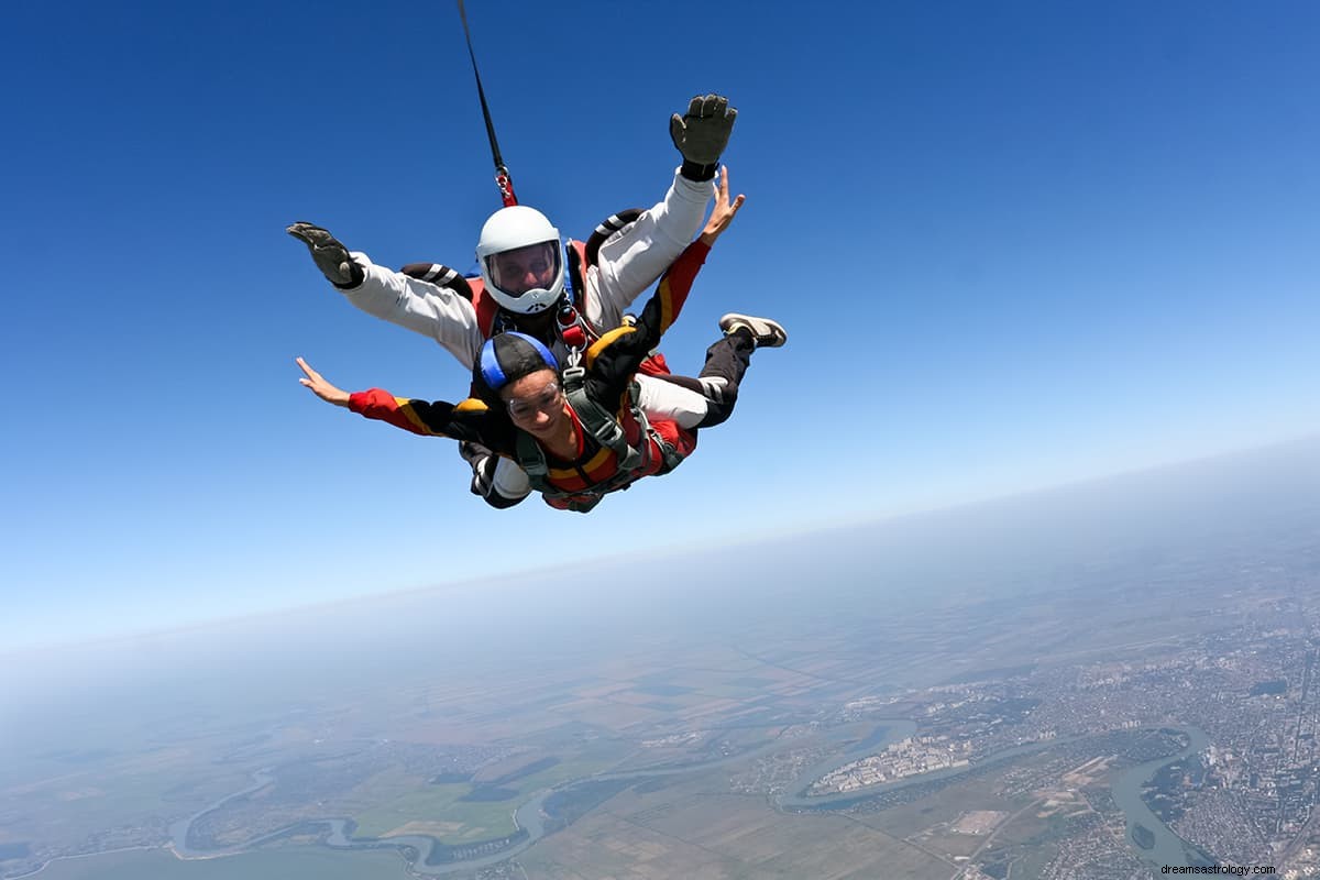 Wat betekent het om te dromen van parachutespringen? 