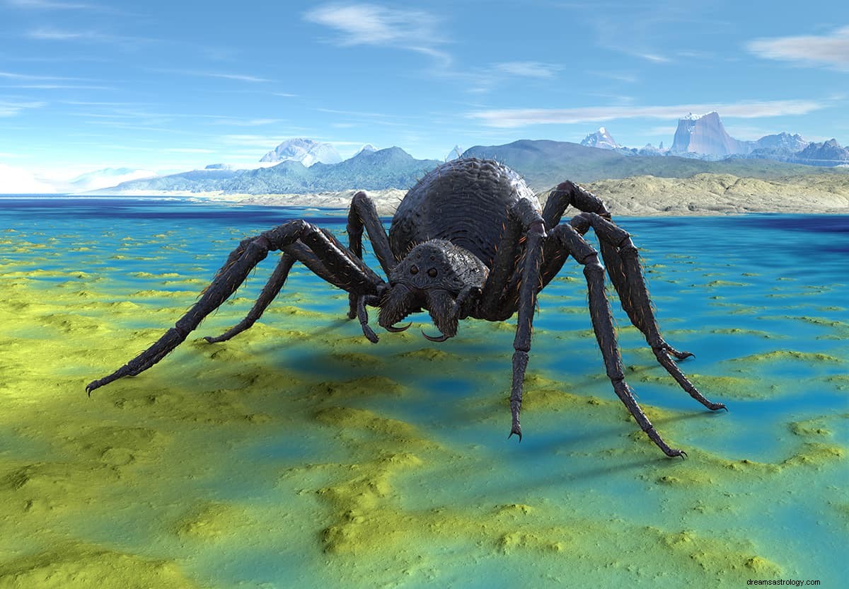 Hva er drømmebetydningen av en gigantisk edderkopp? 