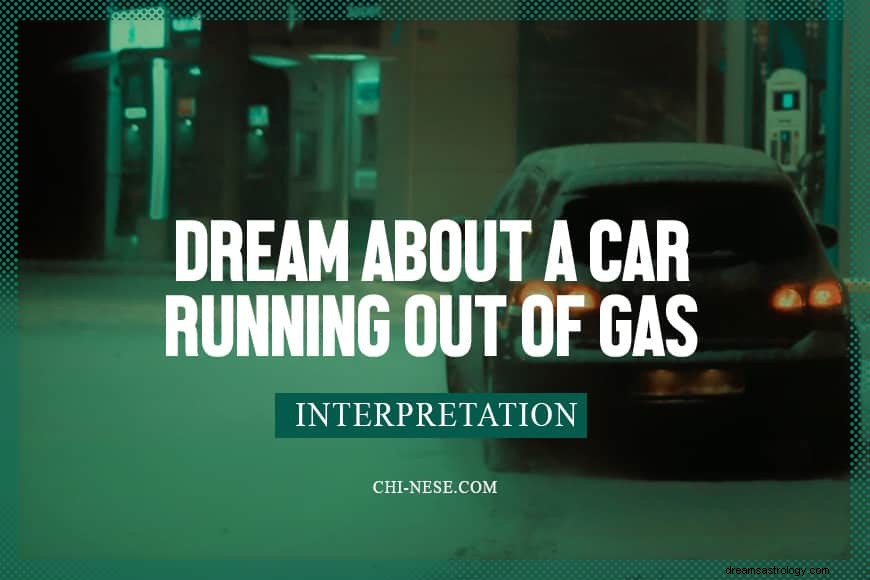 Drøm om bil som går tom for bensin 