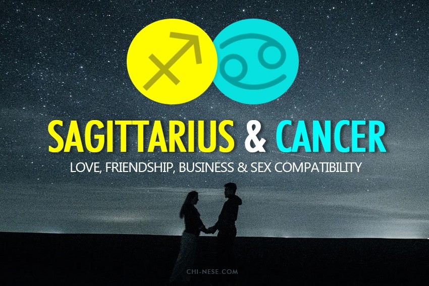 Sagitario y Cáncer:compatibilidad en el amor, la amistad y el dormitorio 