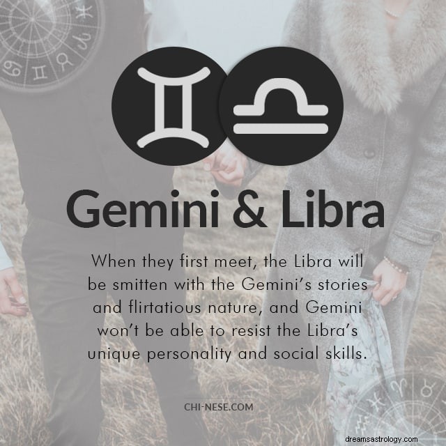 Gemini og Libra:Kompatibilitet i kærlighed, venskab og i sengen 