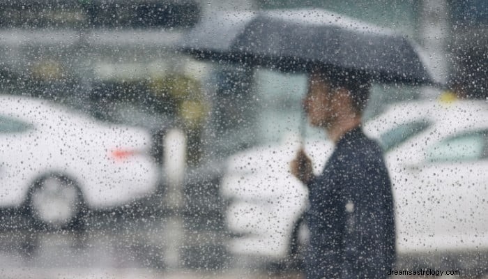 Όνειρο βροχής Έννοια:Όταν βρέχει, χύνει 