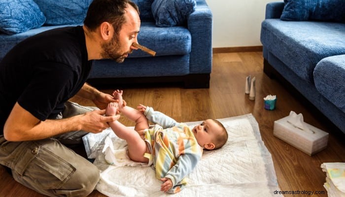 Babypoep opruimen Droom Betekenis:honger naar genegenheid? 