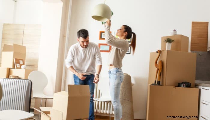 Drömmening av att flytta in i ett nytt hus:nytt liv, ny början 