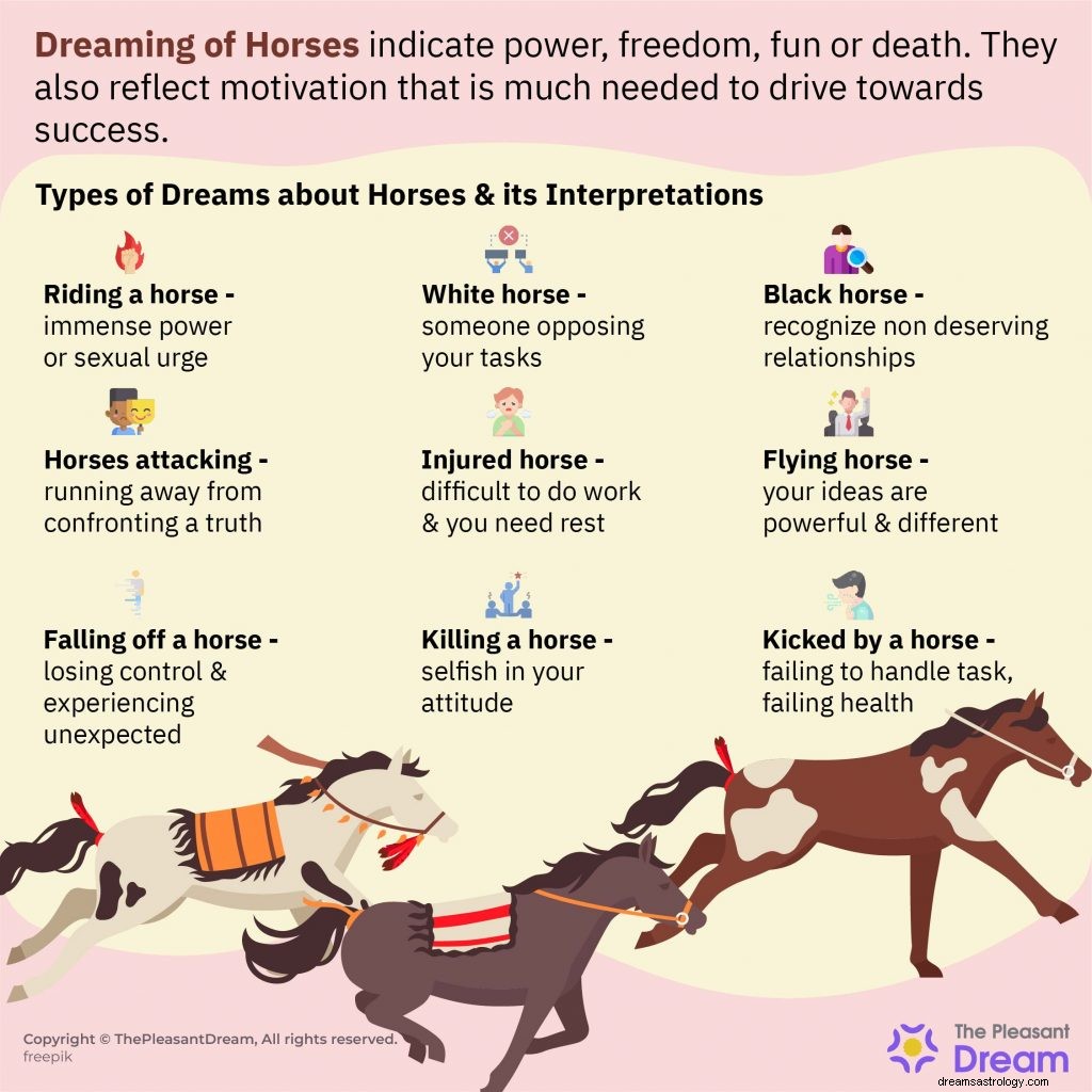 あなたは馬を夢見ていますか？これが意味するところです！ [80種類以上] 