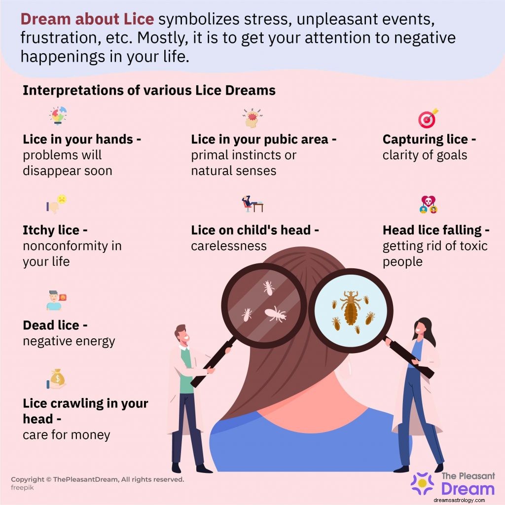 Cosa significa il tuo sogno sui pidocchi - 50 interpretazioni 