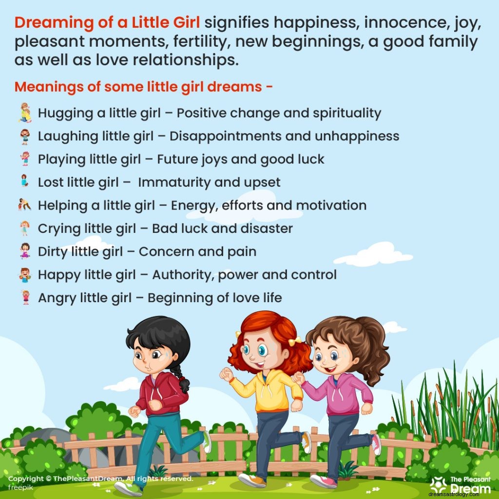 Sonhando com uma garotinha – 87 cenários e suas interpretações 