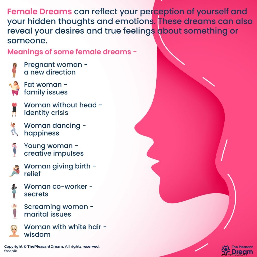 Forskellige scenarier af kvindelige drømme og deres detaljerede fortolkninger 