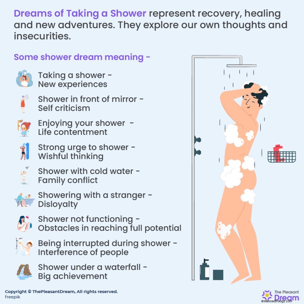 シャワーを浴びる夢–35の例がこの夢を理解するのに役立ちます 