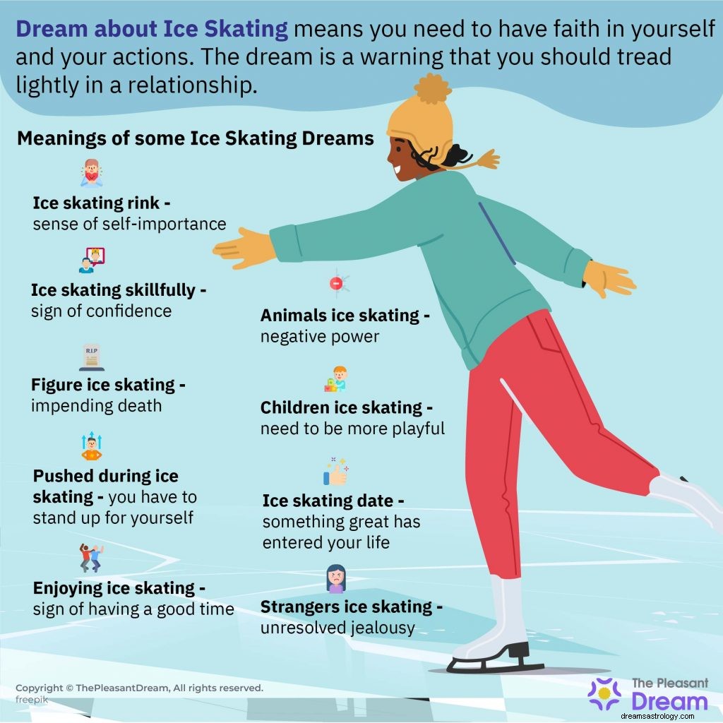 Sognare di pattinare sul ghiaccio:cosa significa? 