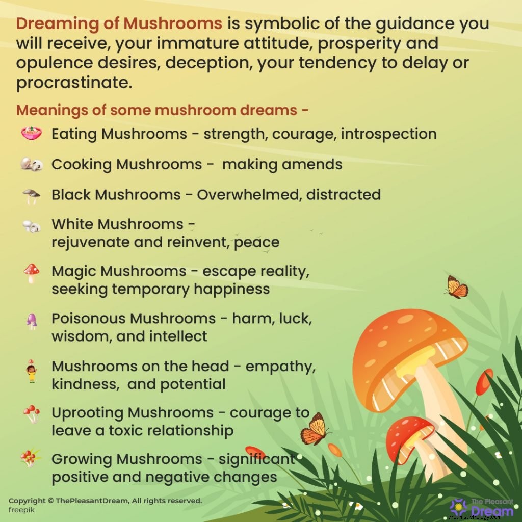 Sogni i funghi? Ecco 87 interpretazioni 