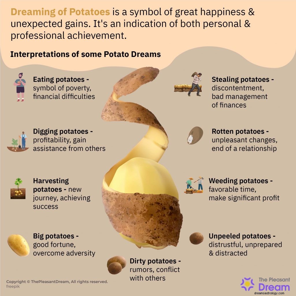 Rêver de pommes de terre :49 interprétations différentes 
