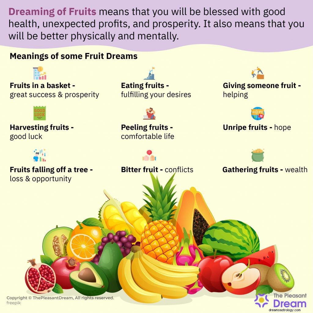 ¿Soñando con frutas últimamente? Sepa lo que significa 