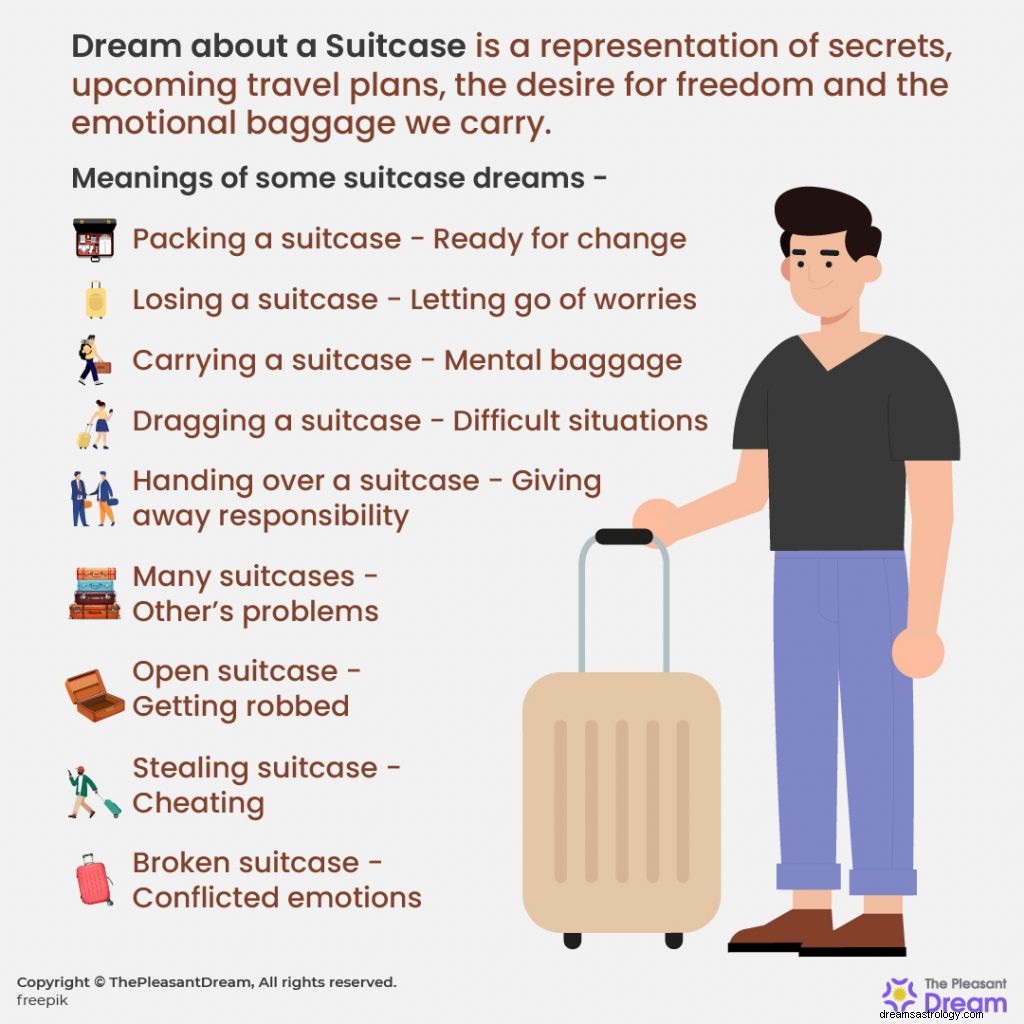 42の例と考察でスーツケースについての夢を理解するためのガイド 