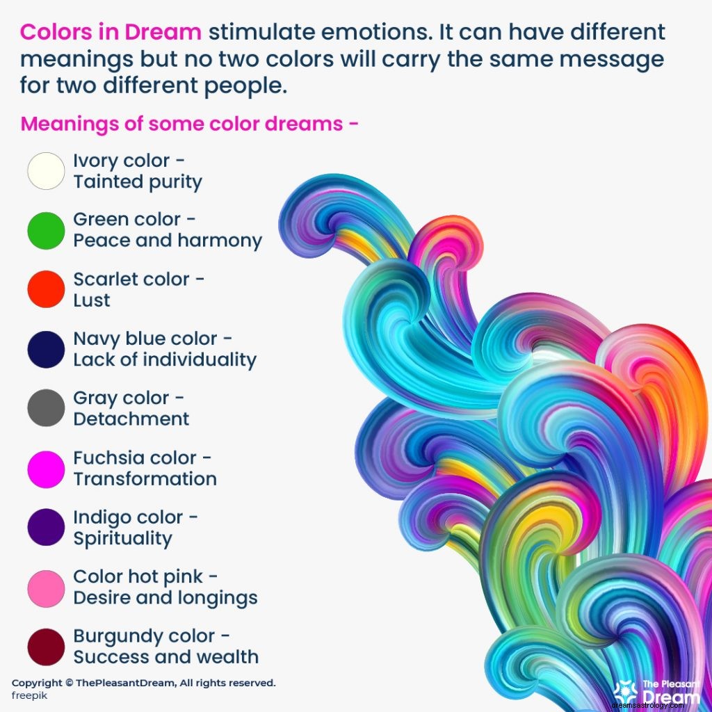 Farben im Traum:48 Plots und ihre Bedeutung 