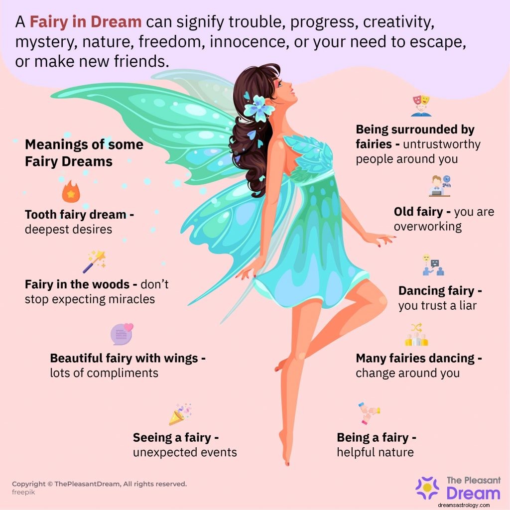 あなたは妖精についての夢に目覚めましたか？意味は次のとおりです 