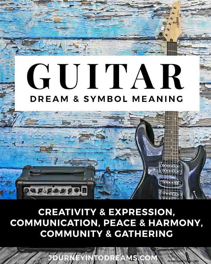 Significado do símbolo da guitarra nos sonhos 