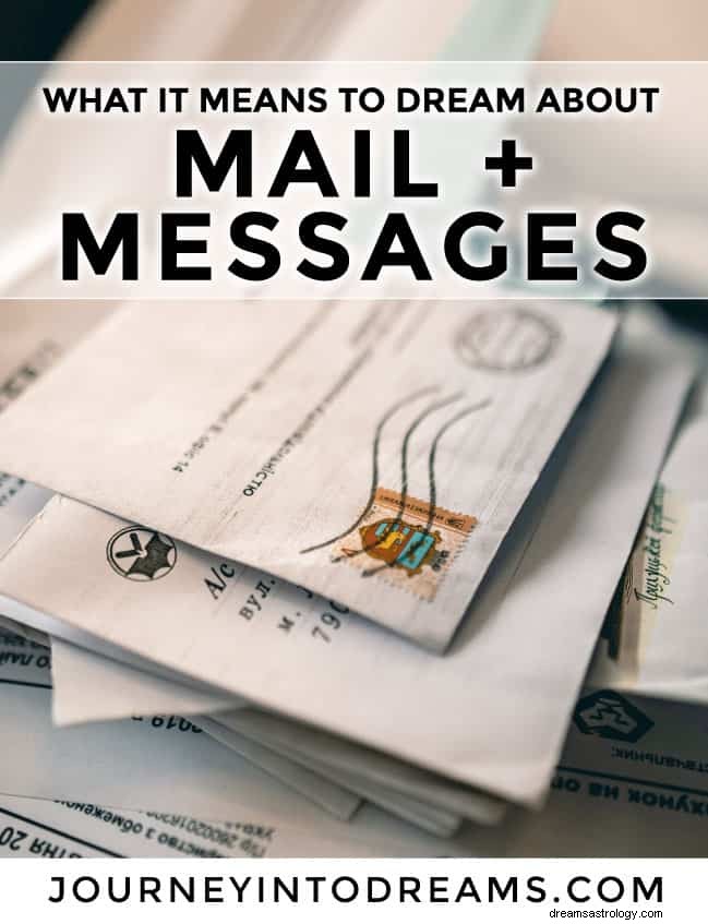 Mail och meddelanden drömmening 