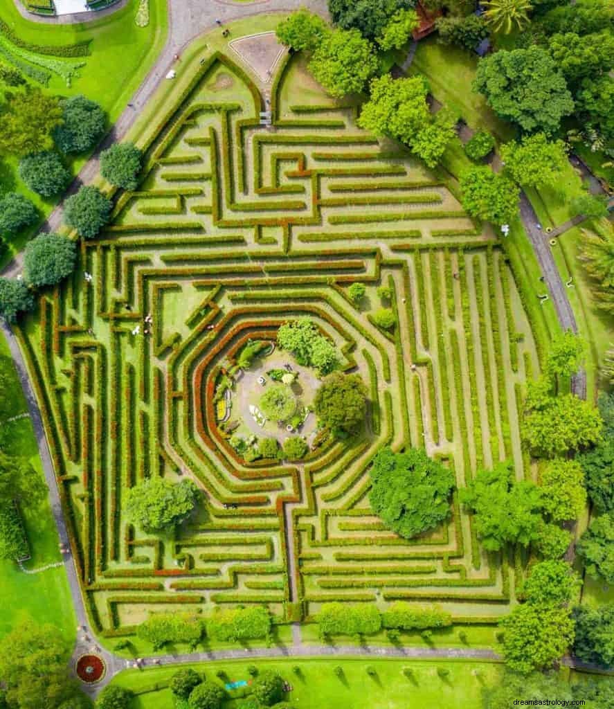 Labyrint of doolhof Droom Betekenis 