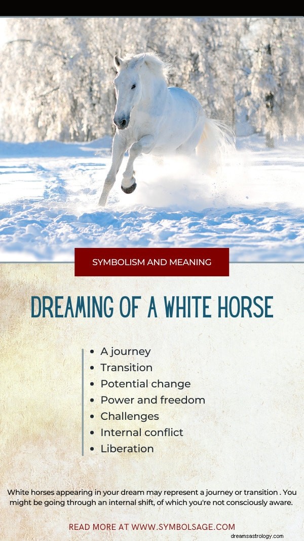 Von einem weißen Pferd träumen – Bedeutung und Symbolik 