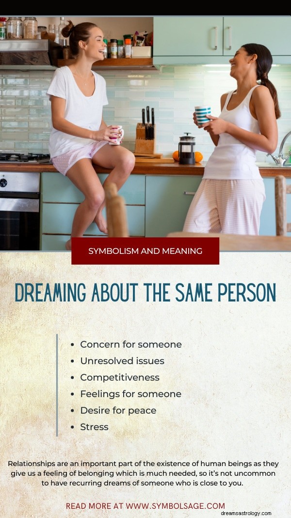 Soñar con la misma persona:¿qué podría significar?