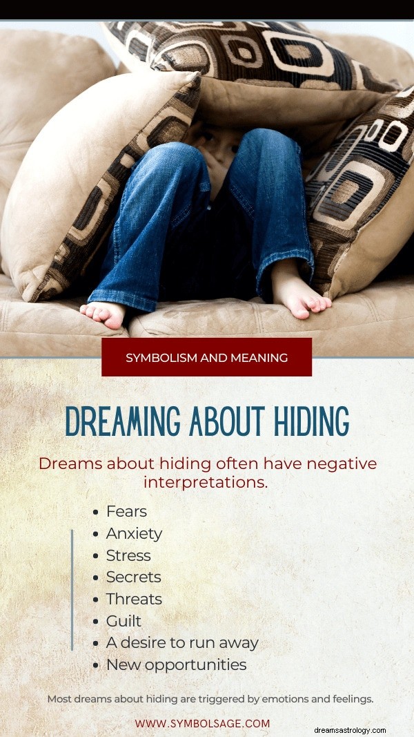 Sonhos sobre se esconder – interpretações prováveis  