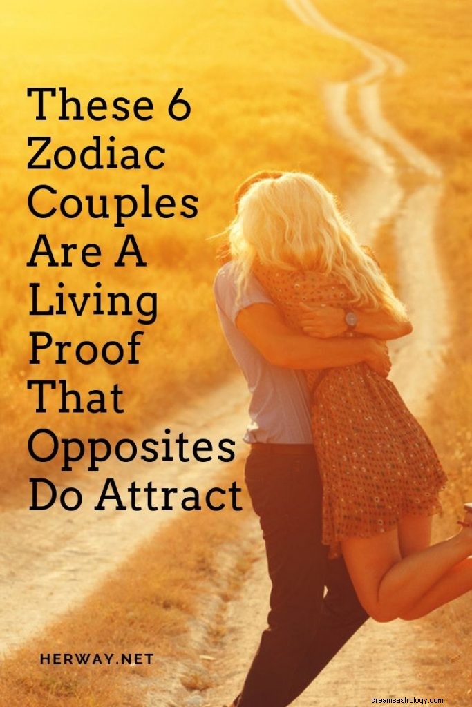 Dessa 6 Zodiac-par är ett levande bevis på att motsatser lockar
