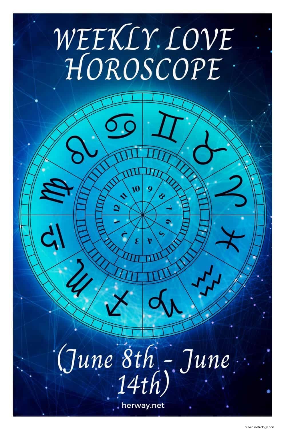 Horóscopo semanal del amor (del 8 al 14 de junio)