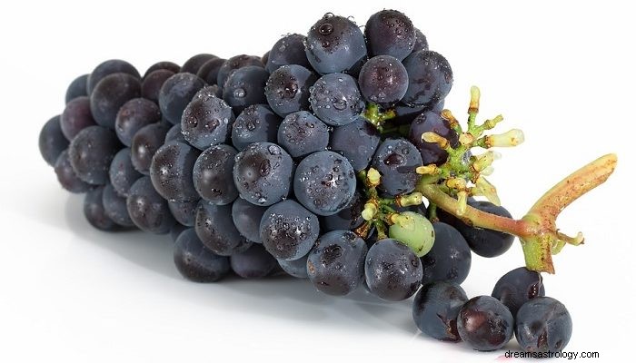 Uvas no sonho – significado e simbolismo