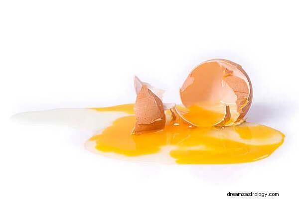 壊れた卵を見る夢の意味と解釈