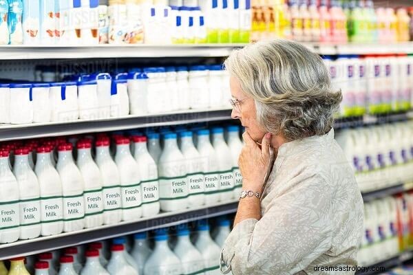 Droombetekenis van melk kopen:wat betekent het als je droomt van melk kopen?