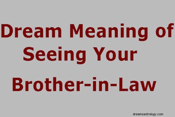 Signification des rêves de voir son beau-frère :qu est-ce que cela signifie lorsque vous rêvez de voir votre beau-frère ? 